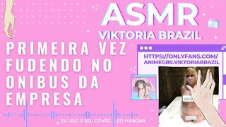 Primeira vez fudendo no onibus da empresa asmr punheta guiada