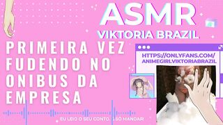 Primeira vez fudendo no onibus da empresa asmr punheta guiada