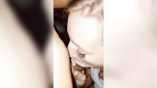 Late night blowjob cum in mouth