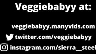 inserting a red gem butt plug doggystyle - veggiebabyy