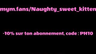 Jeune femme française montre tous ses godes. Anal et vaginal - Naughty Sweet Kitten