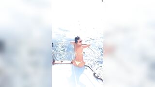 Sexy Hotwife Bikini Ass On The Boat