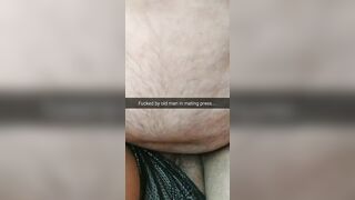 Old Man Fuck me in Mating Press with a Broken Condom...i Feel his Cum inside....[Cuckold.Snapchat]