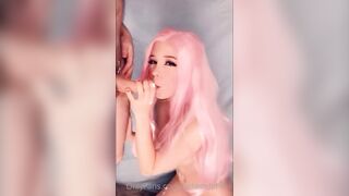 BELLE DELPHINE BLOWJOB TILL CUMSHOT PORN VIDEO