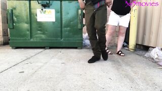 CHICAGO PUBLIC SEX FUCKED MY BOSS WIFE BEHIND DUMPSTER ON LUNCH BREAK NO CONDOM MONDAY