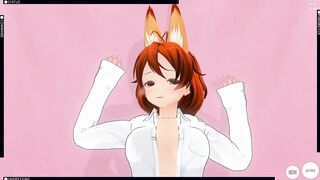 3D HENTAI fucked redhead girlfriend after a walk