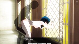 3D HENTAI Fucked a schoolgirl in her father's yard