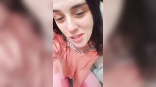 PinkMoonLust Peed Her Pants! She Pisses Her Pants AGAIN! Sits in Piss & Dirty Talks Nasty Shows Tits