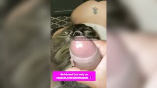 Jade Of Spades Sizequeen Slut Wife riding & rimming 10” massive BBC (onlyfansDOTcom/jadeofspades)