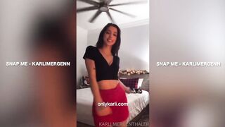 HOT GIRL DOES NAUGHTY TIKTOK WITH HER BOOBS OUT - KARLI MERGENTHALER