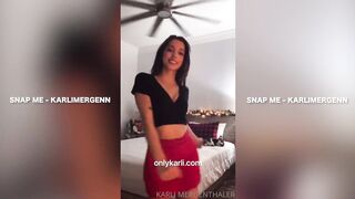 HOT GIRL DOES NAUGHTY TIKTOK WITH HER BOOBS OUT - KARLI MERGENTHALER