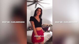 HOT GIRL DOES NAUGHTY TIKTOK WITH HER BOOBS OUT - KARLI MERGENTHALER