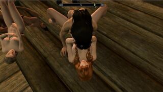 Lesbian Orgy In The Castle Palace! | Skyrim sex mods, Porno Game 3d