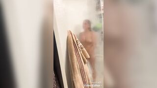 Caught my girlfriend playing in the shower.... so I joined her!