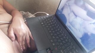 masturbating my pussy watching porn, without dick I don't stay that's why I went to see porn and cum