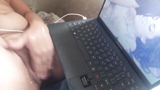 masturbating my pussy watching porn, without dick I don't stay that's why I went to see porn and cum