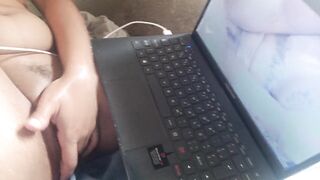 masturbating my pussy watching porn, without dick I don't stay that's why I went to see porn and cum