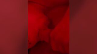 Wife sucks and swallows while using her vibrator