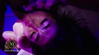 Black Guy Throat Fucks Sexy Asian Woman with BBC