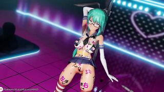 Squirt Dance - Kagura Suzu (Shimakaze cosplay) | Vtuber MMD R-18