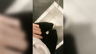 naked masturbate in the toilet of the cinema