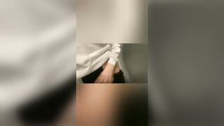 naked masturbate in the toilet of the cinema