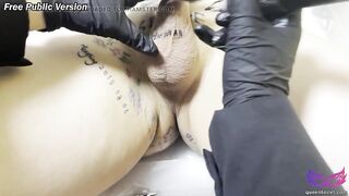 Korean Femdom TATTOO testicle Human shit pig 001