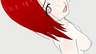 Azusa Miura Nude Dancing Hentai The Idolmaster Idol Heart MMD 3D RED HAIR COLOR EDIT SMIXIX