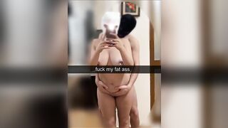 Fucking snapchat girl, big ass huge cumshot