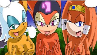 Sonic (Knuckles Rouge Fucking Porn Parody) - Saturday Night Fun #2 (Hard Sex) (Hentai)