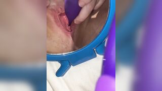 Prettiestpussy Female pee piss hole play, first time urethral sounding