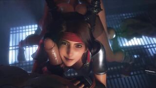 3D Compilation: Final Fantasy Tifa Anal Fucked Cowgirl Dick Ride Jessie Threesome Uncensored Hentai