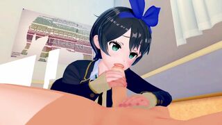 Ruka Sarashina Kanojo Okarishimasu 3D HENTAI 1/8