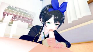 Ruka Sarashina Kanojo Okarishimasu 3D HENTAI 1/8