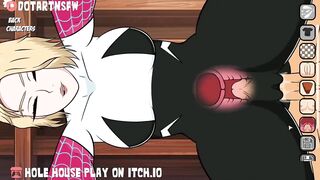 Hole House Game - Gwen Stacy Doggystyle from behind