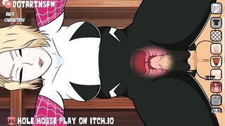 Hole House Game - Gwen Stacy Doggystyle from behind