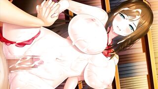 【H GAME】オトカノ♡まつり アニメーション② Hシーン紹介 巨乳 騎乗位 エロアニメ