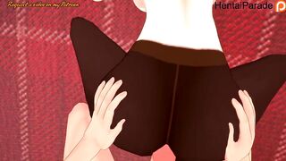 Rubbing your Dick on Shiina's Pantyhose Tenshi-sama Hentai Uncensored