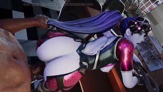 (WIDOWMAKER'S EXTREME ANAL) Huge black cock in her round ass - (EXTREME DEEPTHROAT, BIG ASS, HENTAI IN 4K) by SaveAss