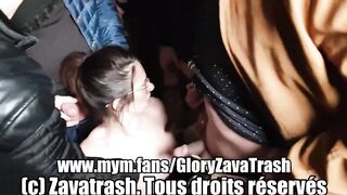 GloryZavaTrash - I get my mouth fucked and I swallow the cum of 6 strangers in an urbex