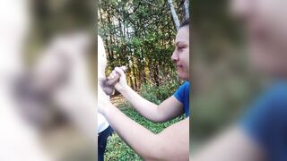 Horny Wife Sucks COCK in a PUBLIC PARK