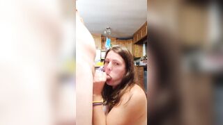 School Girl Tries to DEEPTHROAT Cock for the first time