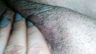 With a stranger fucked, after his chastisement, I play with my cum filled pussy Schwarze Graefin BBW Milf