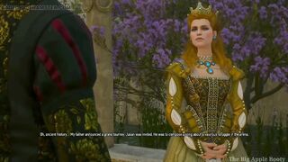 Queen Anna Henrietta Ride on Geralt,s dick for saving her stepsister Syanna Witcher 3