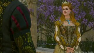 Queen Anna Henrietta Ride on Geralt,s dick for saving her stepsister Syanna Witcher 3