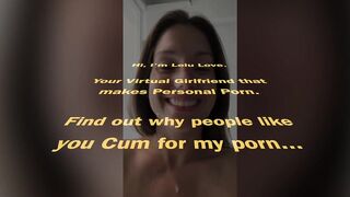 Babe takes facial cumshot laughing behind scenes, TikTok bloopers, ears closeups - Lelu Love