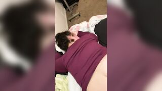 Amateur Slut Wife Thick Booty White Girl Twerking Big round Ass on Husbands Cock Hard Doggystyle