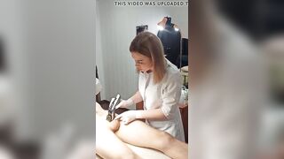 Spontaneous ejaculation while trimming