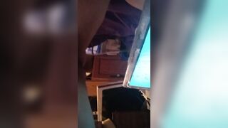 Pissing on my Stepmoms TV