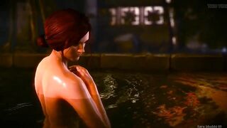 Geralt fucks Triss Marigold in the Elfs Bath Witcher 2